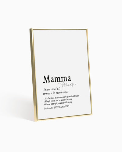 Poster Personalizzato Definizione di mamma
