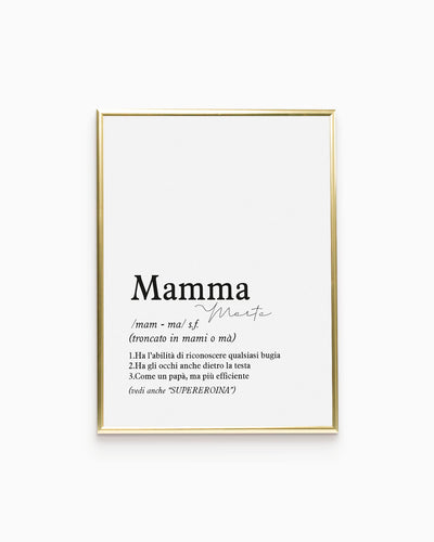Poster Personalizzato Definizione di mamma