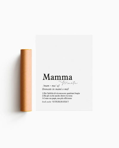 Poster Personalizzato Definizione di mamma