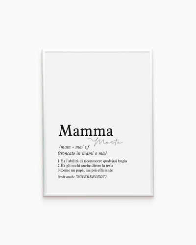 Poster Personalizzato Definizione di mamma