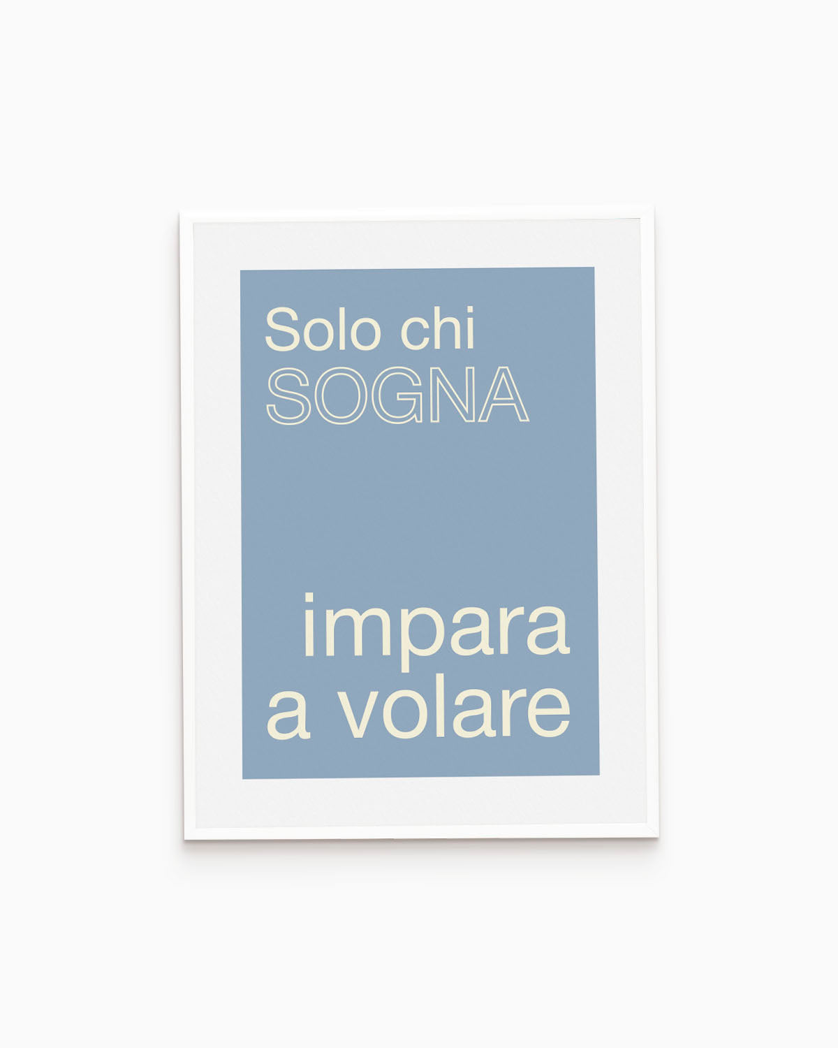 Poster Solo chi sogna impare a volare