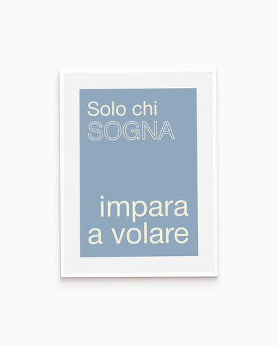 Poster Solo chi sogna impare a volare