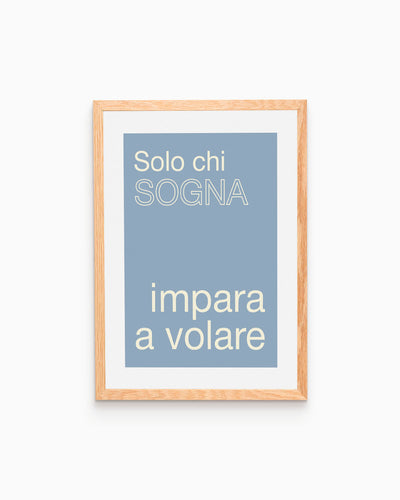 Poster Solo chi sogna impare a volare