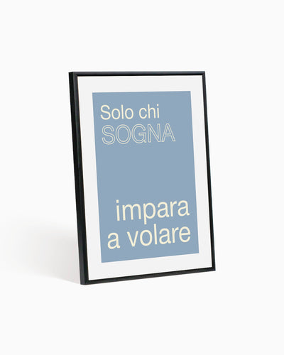 Poster Solo chi sogna impare a volare
