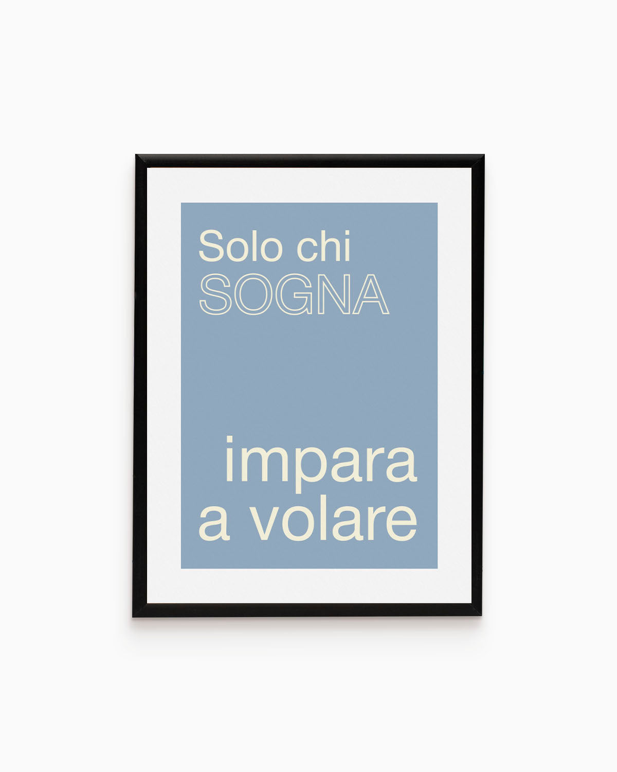 Poster Solo chi sogna impare a volare