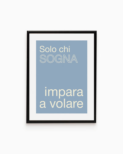 Poster Solo chi sogna impare a volare