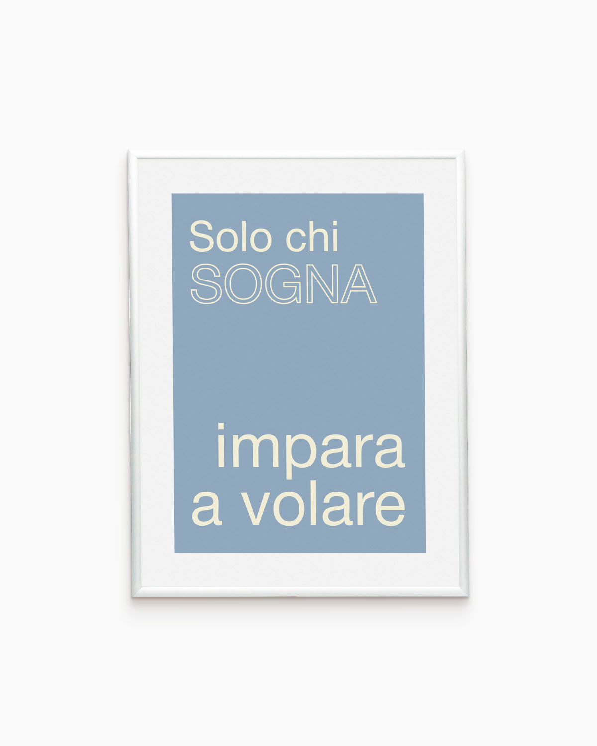 Poster Solo chi sogna impare a volare