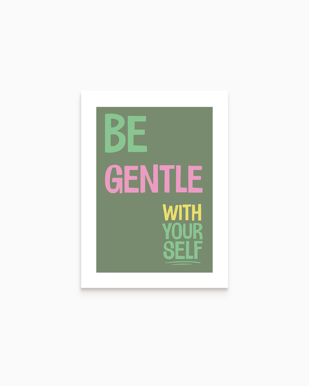 Poster Be Gentle With Yourself