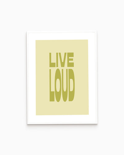 Poster Live Loud