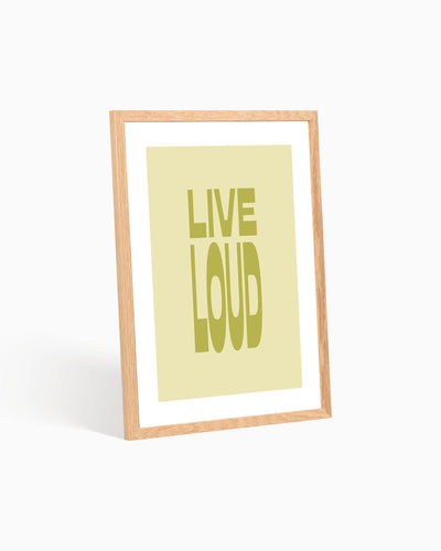 Poster Live Loud
