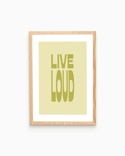 Poster Live Loud