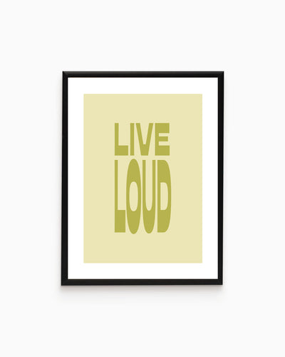 Poster Live Loud