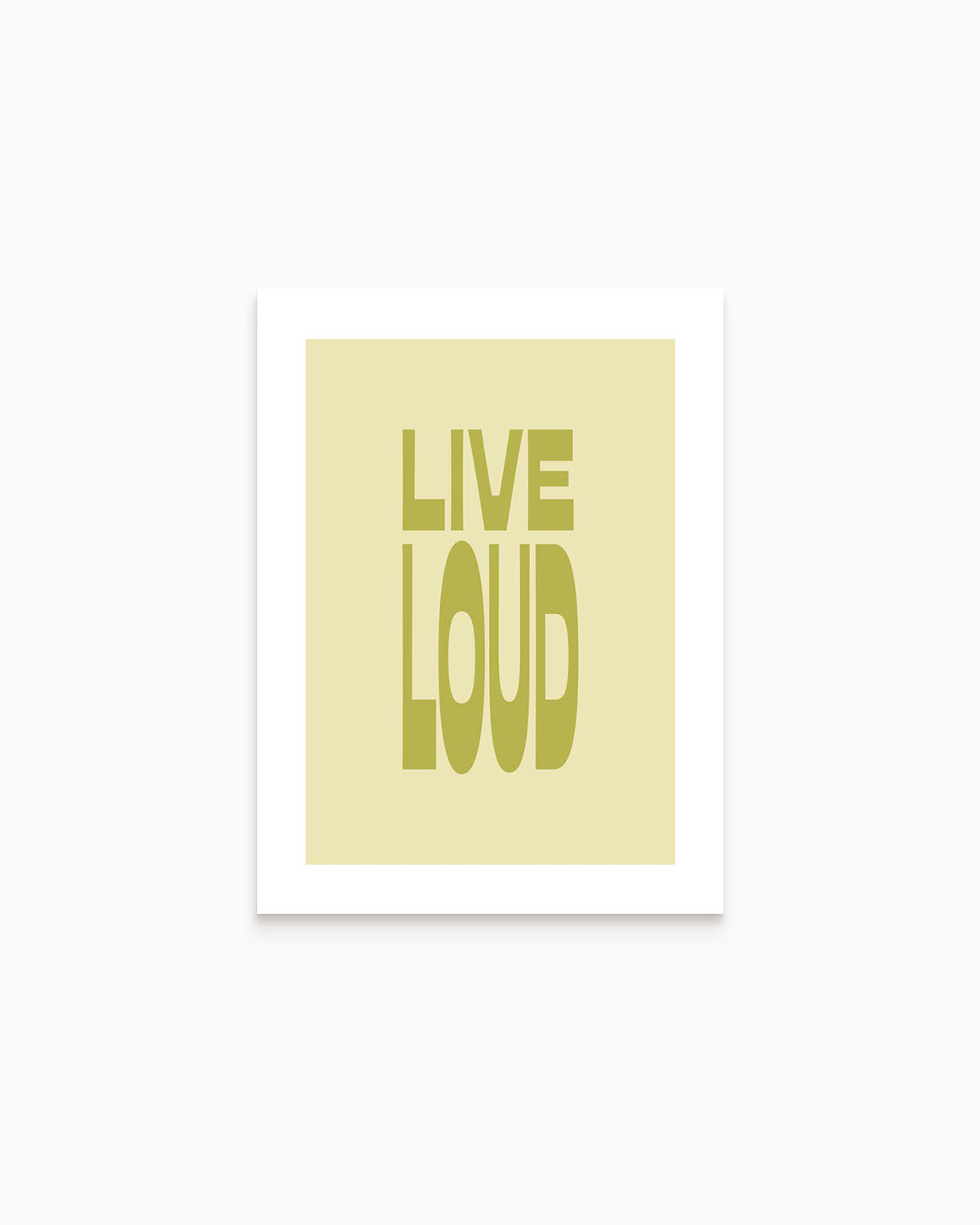 Poster Live Loud