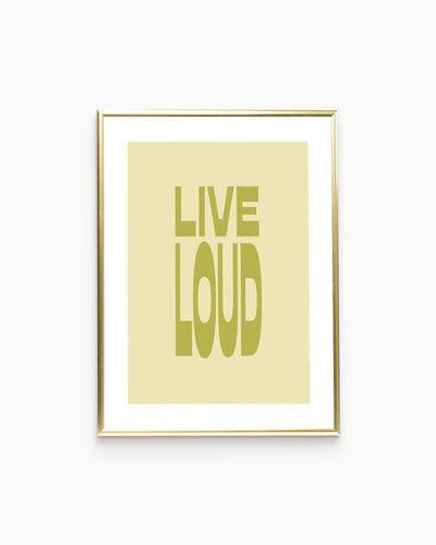 Poster Live Loud