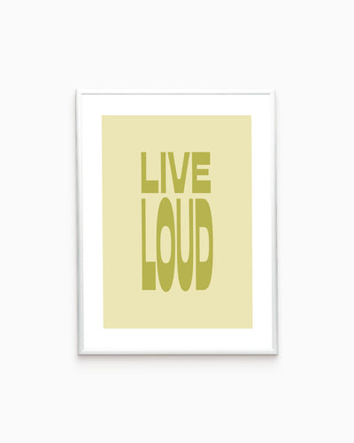 Poster Live Loud