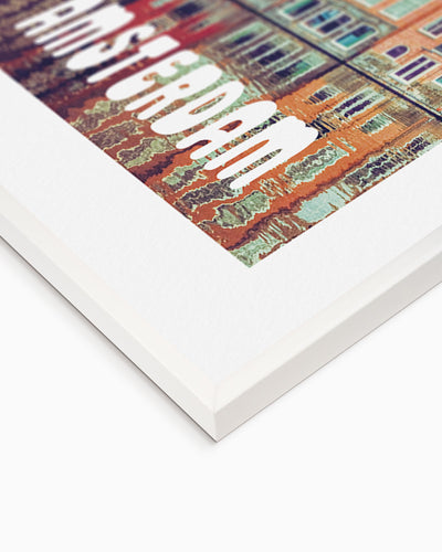 Poster city artistic Amsterdam