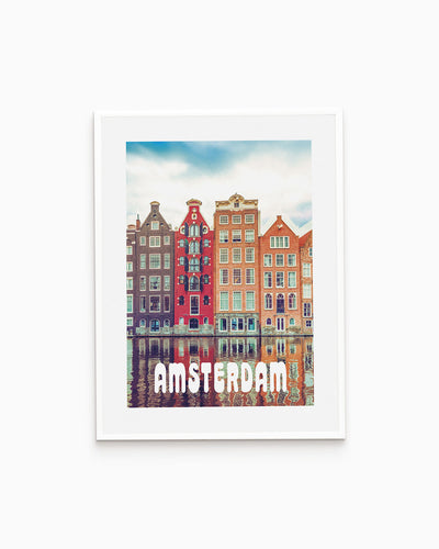 Poster city artistic Amsterdam