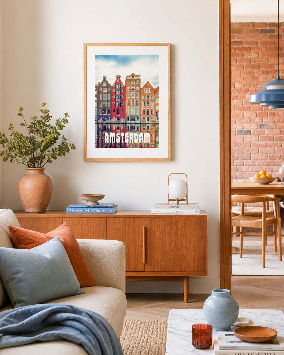 Poster city artistic Amsterdam