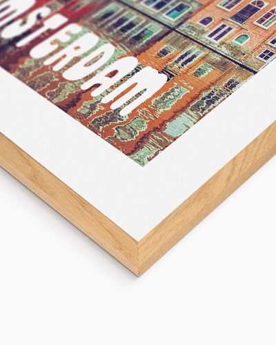 Poster city artistic Amsterdam