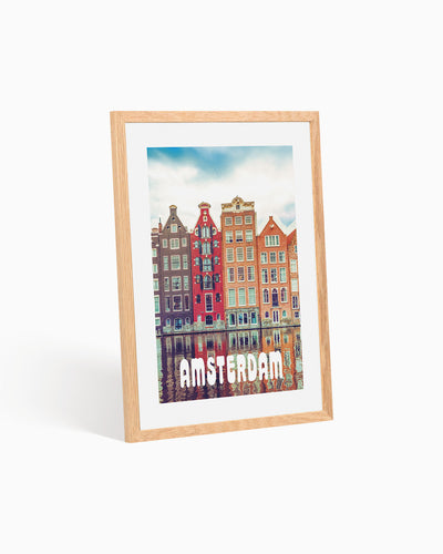Poster city artistic Amsterdam