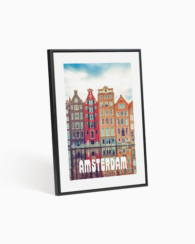 Poster city artistic Amsterdam