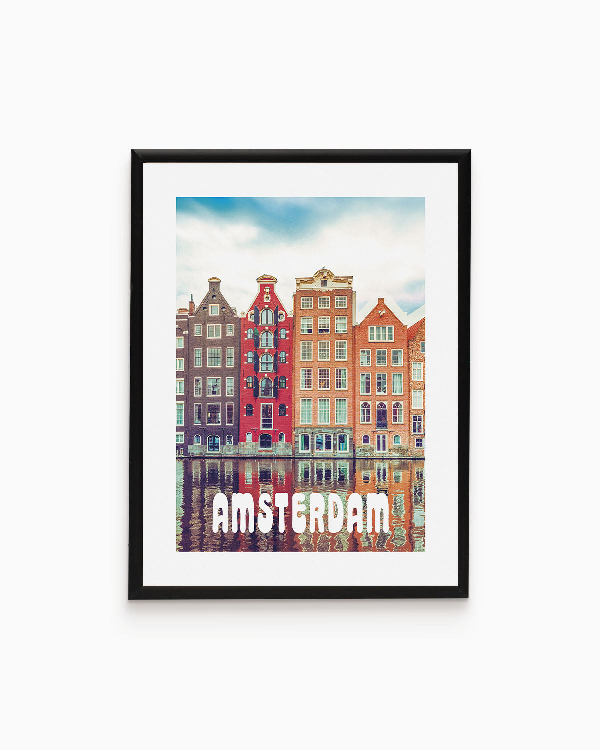 Poster city artistic Amsterdam