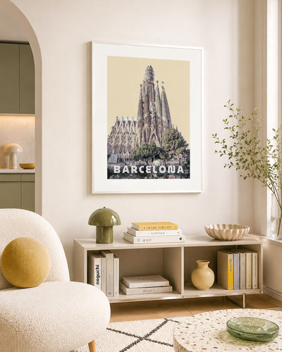 Poster city artistic Barcellona