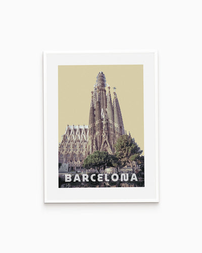 Poster city artistic Barcellona