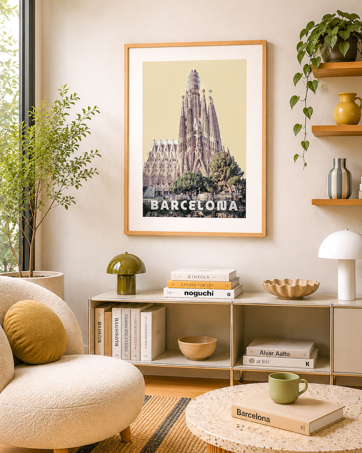 Poster city artistic Barcellona