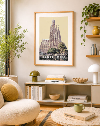 Poster city artistic Barcellona