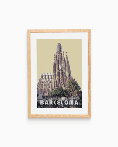 Poster city artistic Barcellona