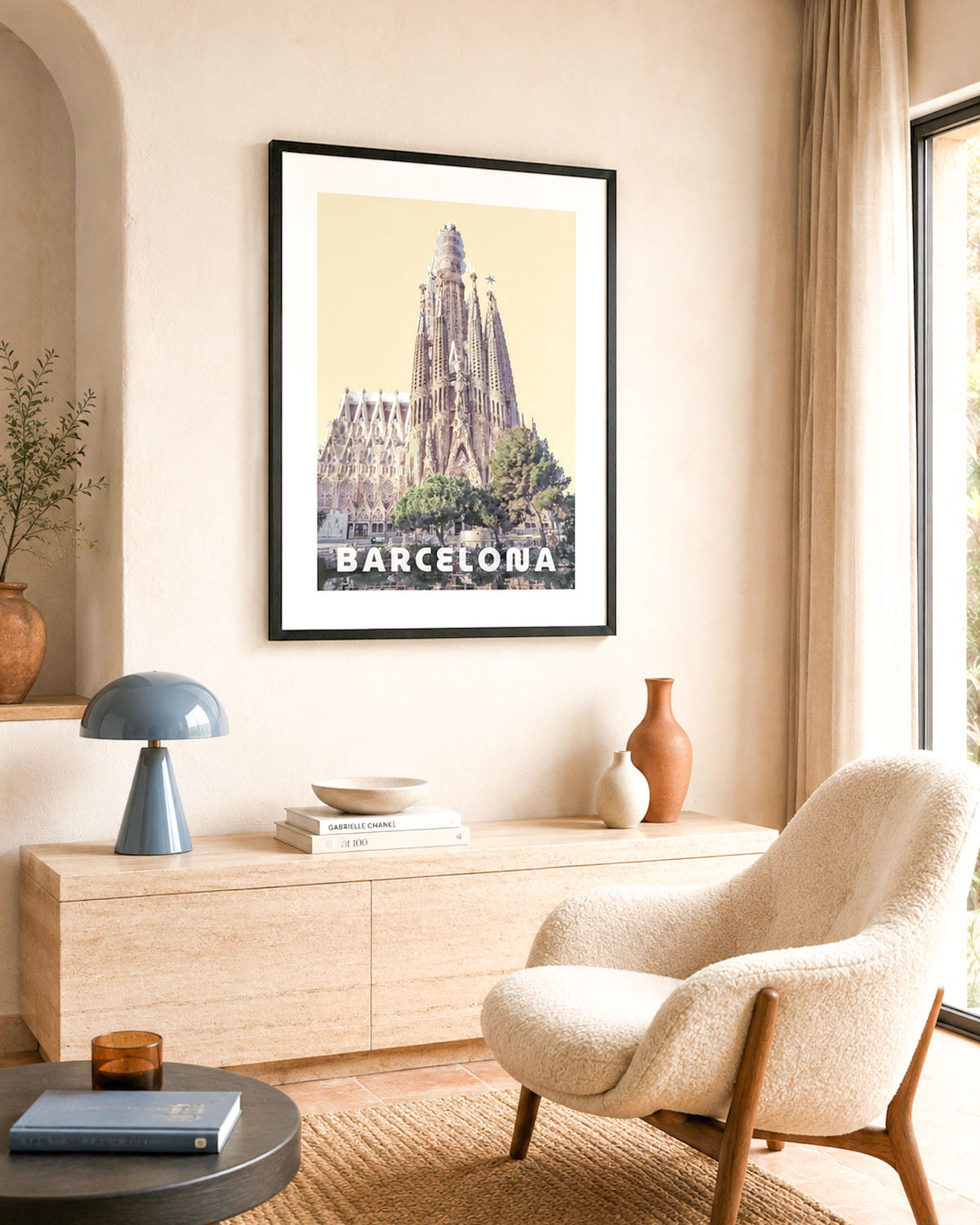 Poster city artistic Barcellona