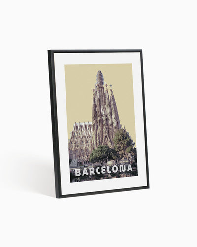 Poster city artistic Barcellona