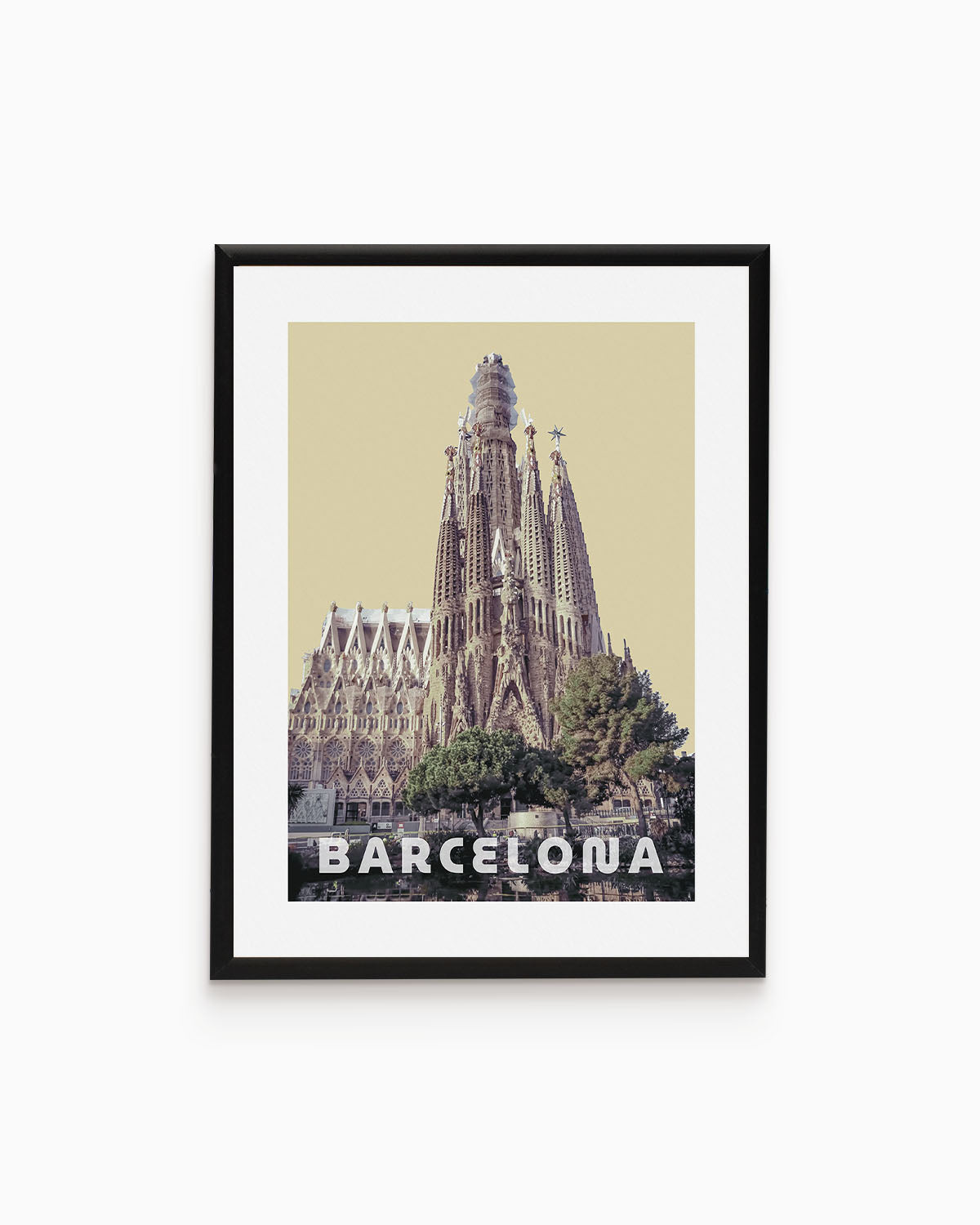 Poster city artistic Barcellona