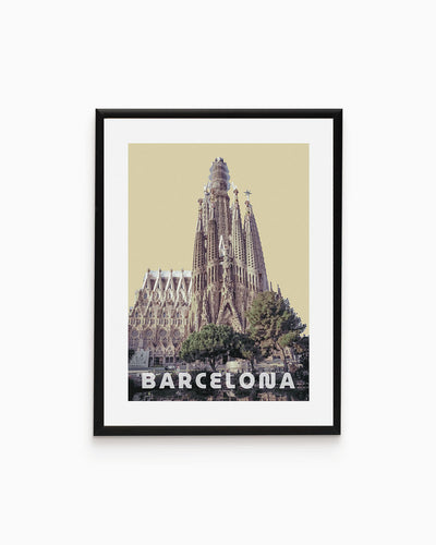 Poster city artistic Barcellona