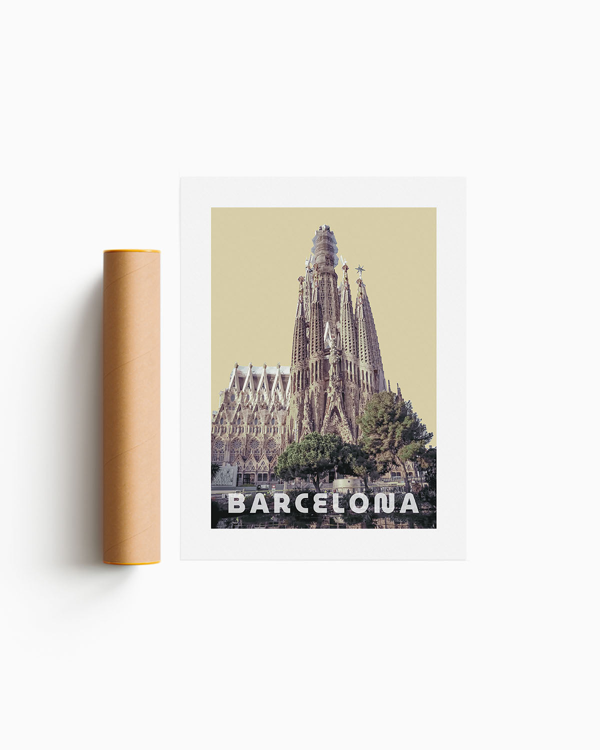 Poster city artistic Barcellona
