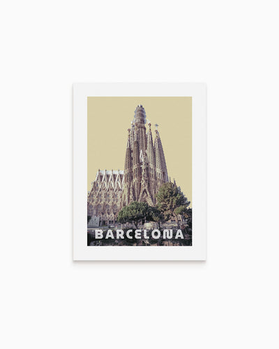 Poster city artistic Barcellona