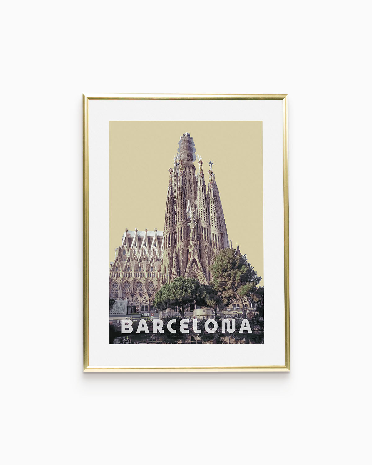 Poster city artistic Barcellona
