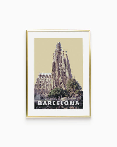 Poster city artistic Barcellona
