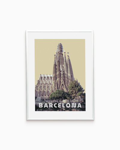 Poster city artistic Barcellona