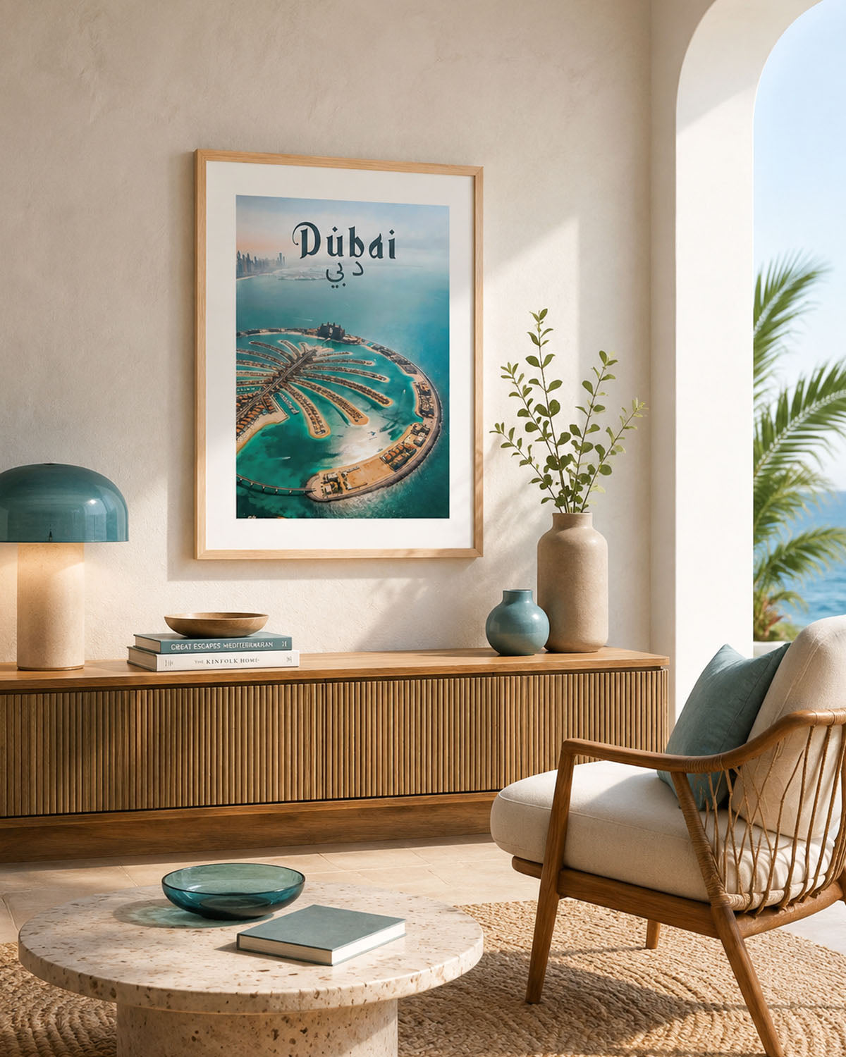 Poster city artistic Dubai