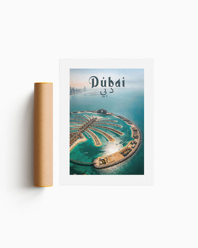 Poster city artistic Dubai