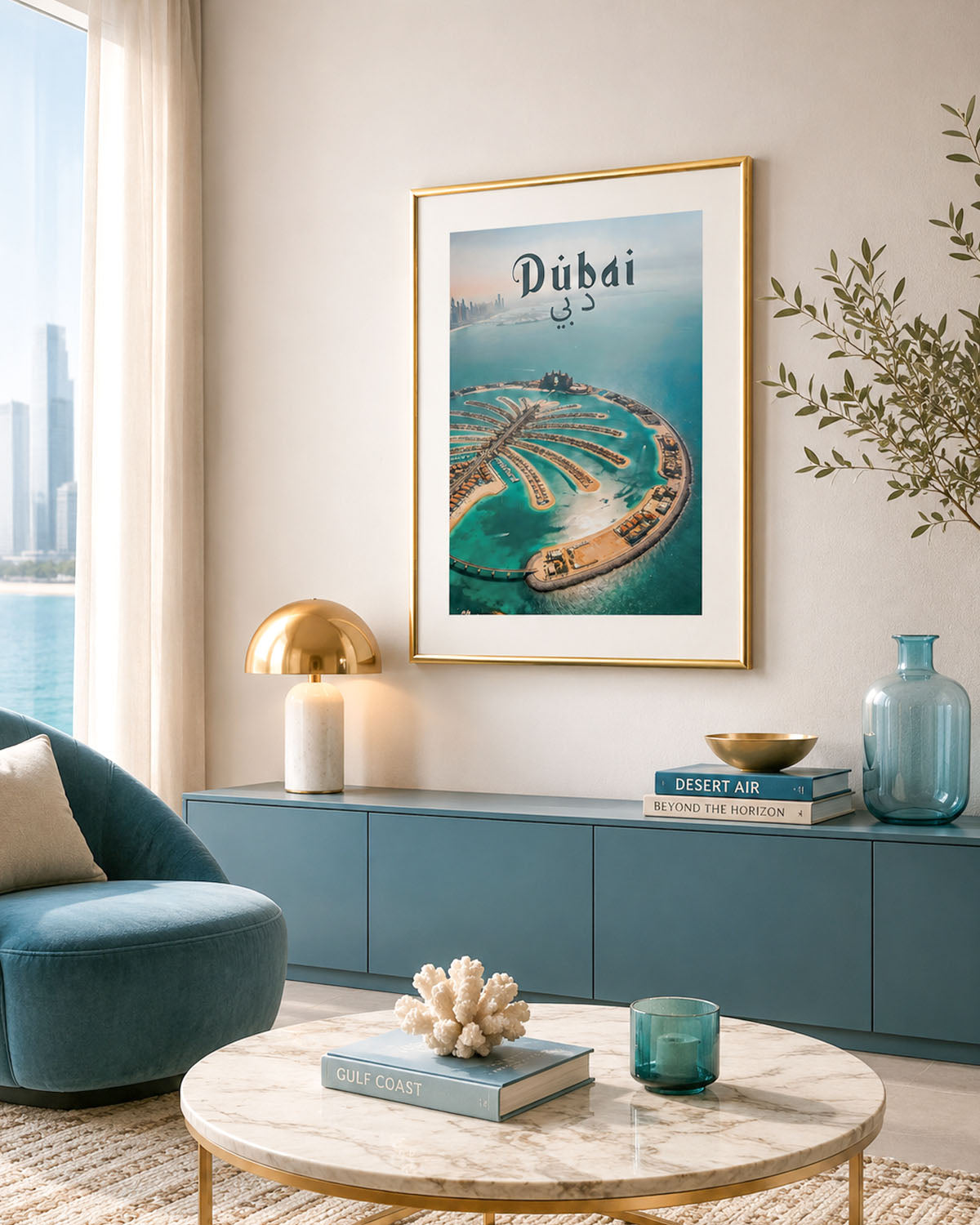 Poster city artistic Dubai