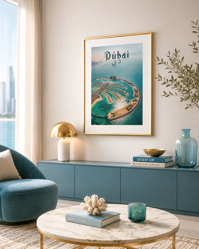 Poster city artistic Dubai