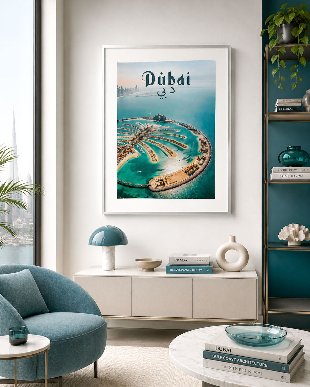 Poster city artistic Dubai