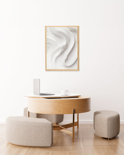poster astratto panna, decorazione casa ideale per ambienti moderni 