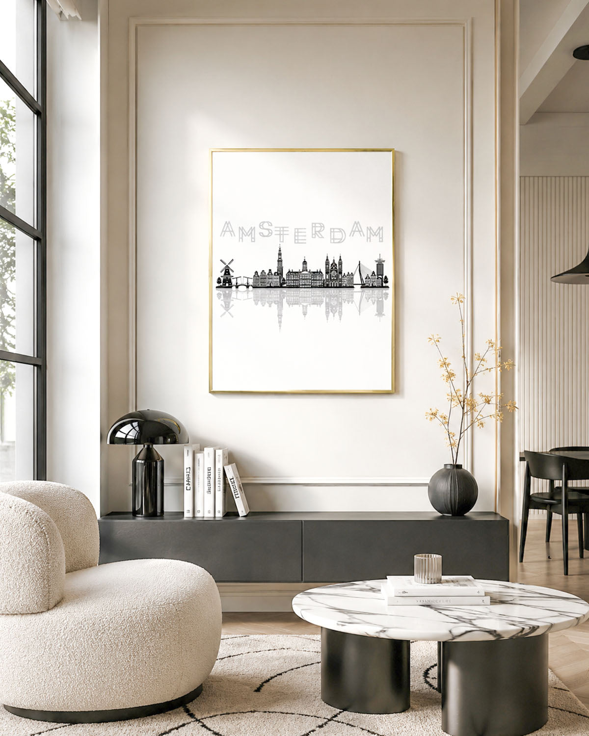 Poster Skyline Amsterdam