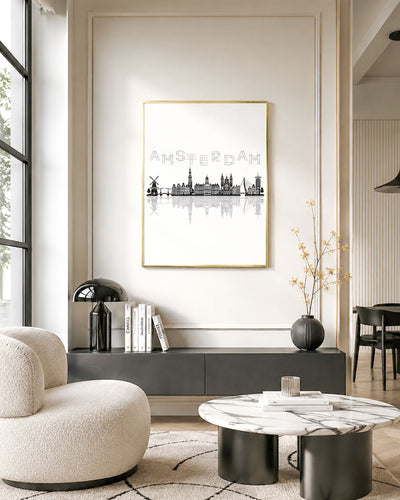 Poster Skyline Amsterdam