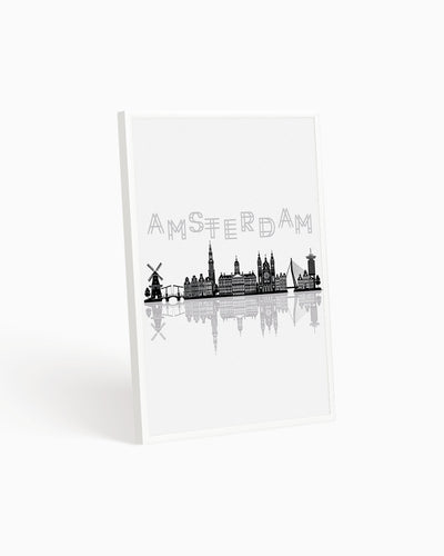 Poster Skyline Amsterdam