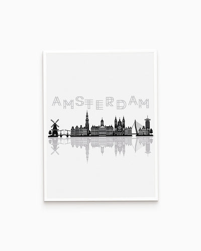 Poster Skyline Amsterdam